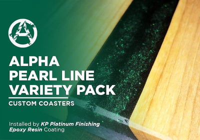 ALPHA PEARL LINE VARIETY PACK | EPOXY RESIN | CUSTOM COASTERS