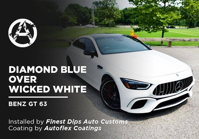 DIAMOND BLUE OVER WICKED WHITE | AUTOFLEX COATINGS | BENZ GT 63