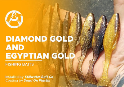 DIAMOND GOLD AND EGYPTIAN GOLD | DEAD ON PLASTIX | FISHING BAIT