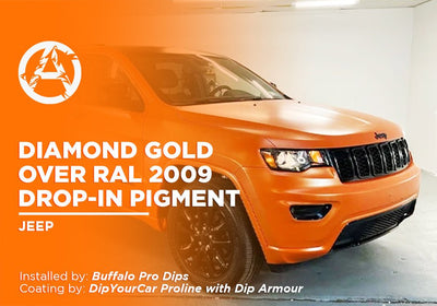 DIAMOND GOLD OVER RAL 2009 DROP-IN PIGMENT | DIPYOURCAR | JEEP