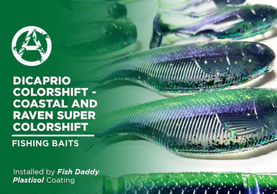 DICAPRIO COLORSHIFT - COASTAL AND RAVEN SUPER COLORSHIFT | PLASTISOL | FISHING BAITS