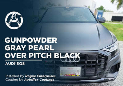 GUNPOWDER GRAY PEARL OVER PITCH BLACK | AUTOFLEX COATINGS | AUDI SQ8
