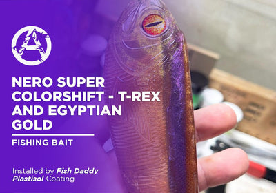NERO SUPER COLORSHIFT - T-REX AND EGYPTIAN GOLD | PLASTISOL | FISHING BAIT