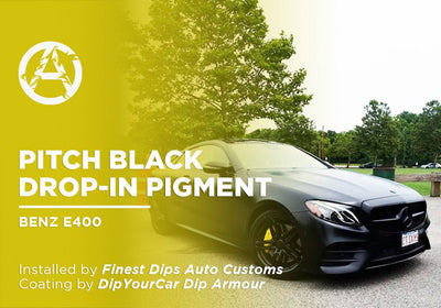 PITCH BLACK DROP-IN PIGMENT | DIPYOURCAR | BENZ E400