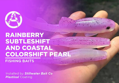 RAINBERRY SUBTLESHIFT AND COASTAL COLORSHIFT PEARL | PLASTISOL | FISHING BAITS