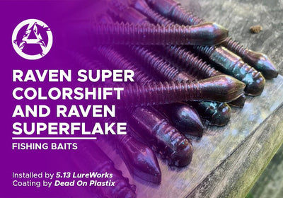 RAVEN SUPER COLORSHIFT AND RAVEN SUPERFLAKE | DEAD ON PLASTIX | FISHING BAITS