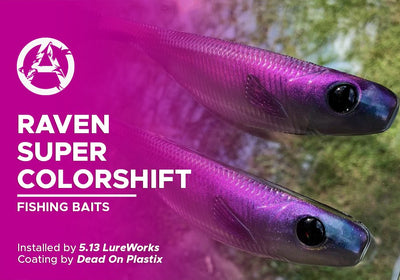 RAVEN SUPER COLORSHIFT | DEAD ON PLASTIX| FISHING BAITS